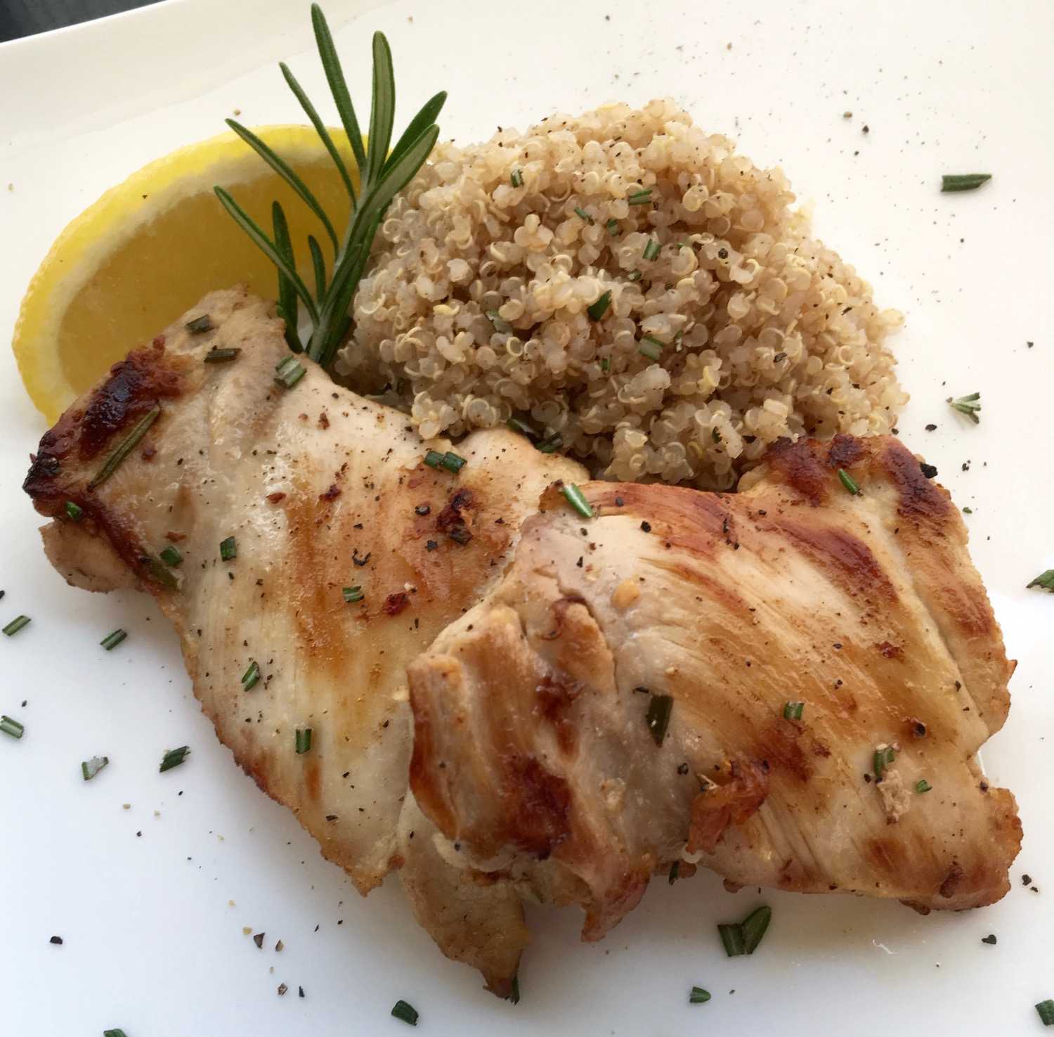 One-Pan Chicken with Lemon and Rosemary
