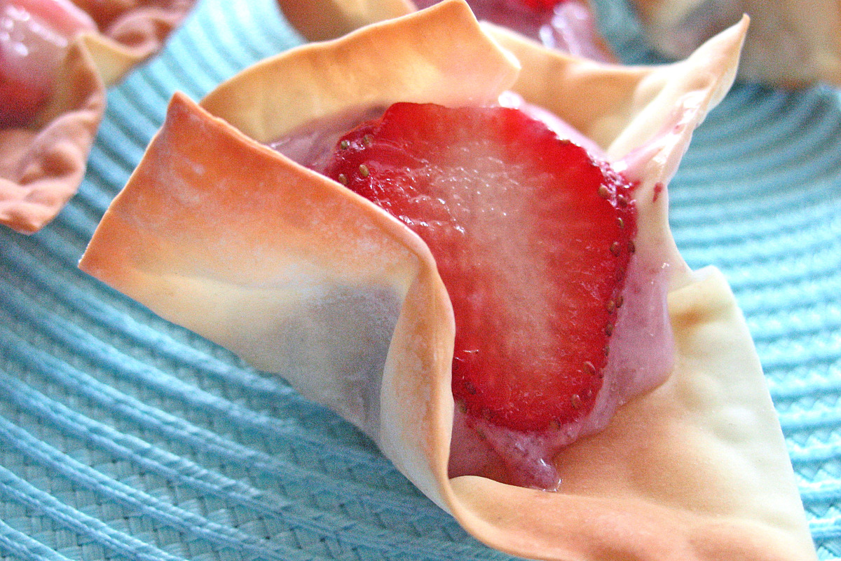 Molded Fruit Cups with Honey-Lime Drizzle