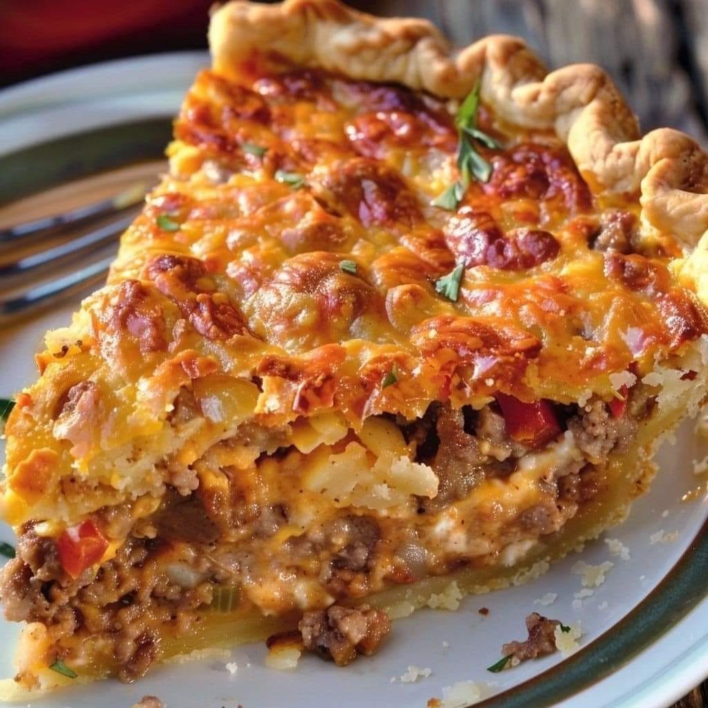 Oven-Baked Beef and Root Vegetable Pie with Flaky Pastry