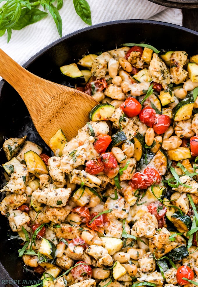 Herb-Roasted Chicken and Vegetable Skillet