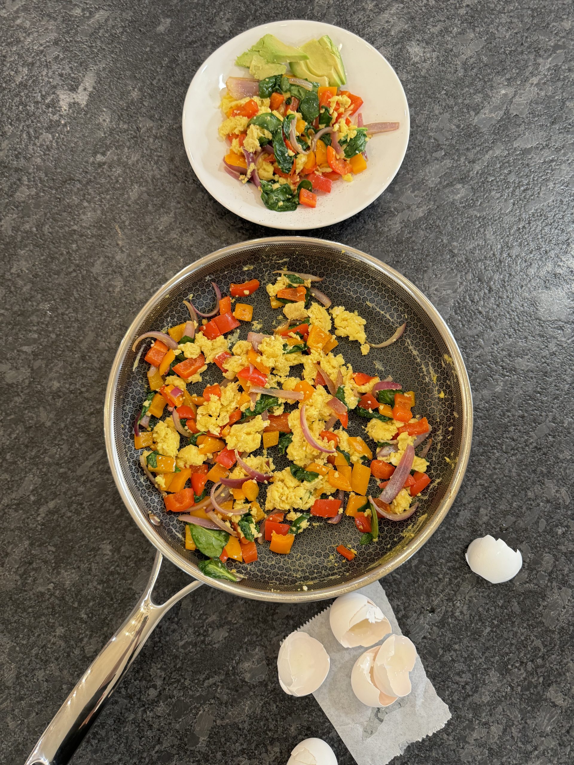Quick Egg and Veggie Scramble