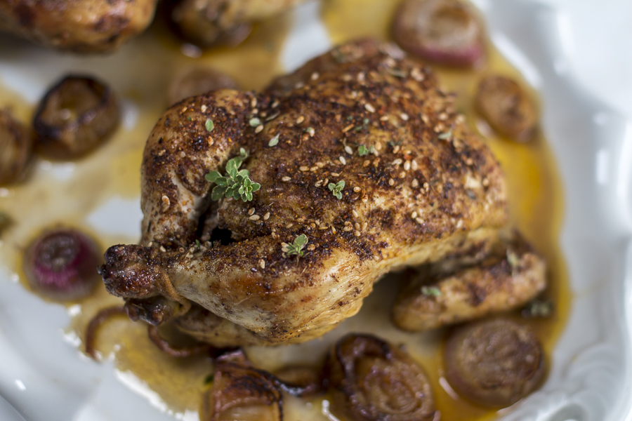 Rosemary-Thyme Chicken with Pan Gravy