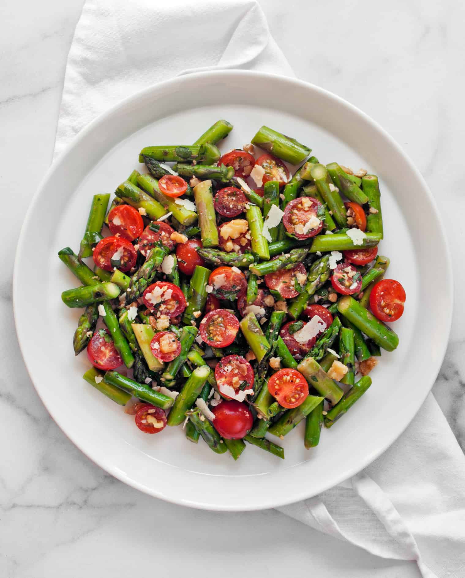 Lemon-Dill Salad with Grilled Asparagus