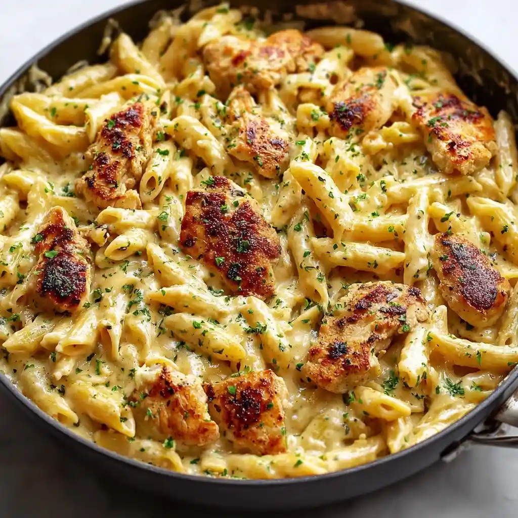 Garlic Herb One-Pan Chicken Pasta