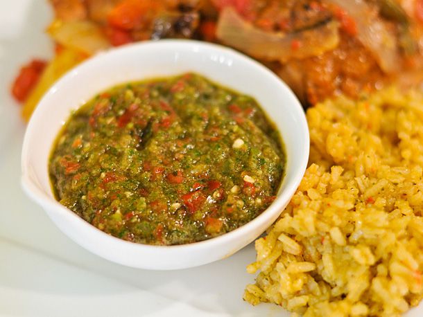 Saffron-Infused Chicken and Rice with Puerto Rican Sofrito