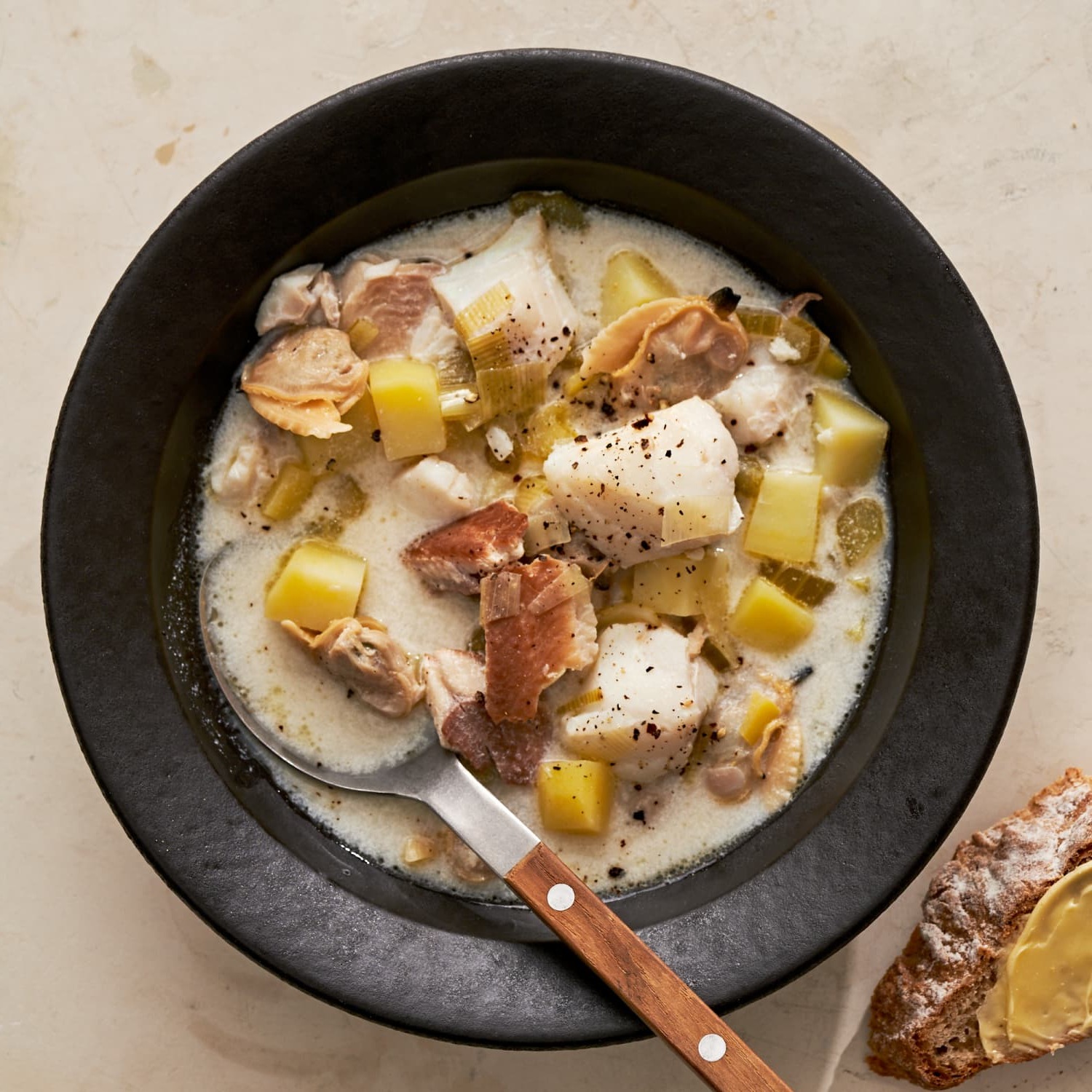 Irish Seafood Stew with Lemon and Thyme