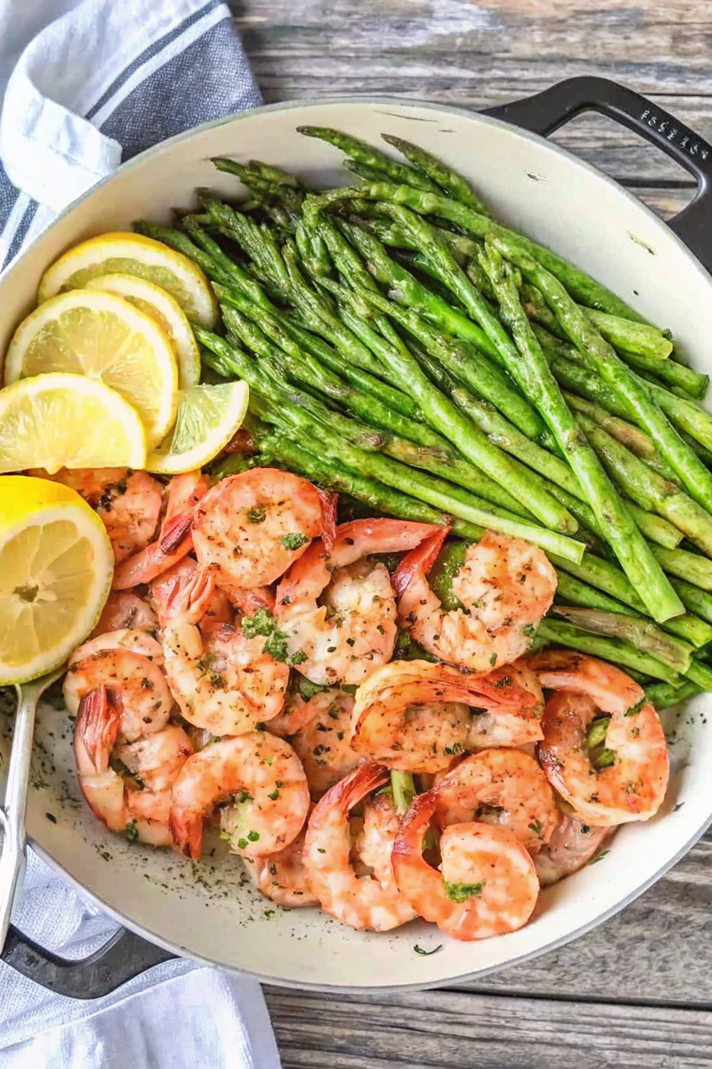 Sautéed Shrimp and Asparagus with Lemon Butter