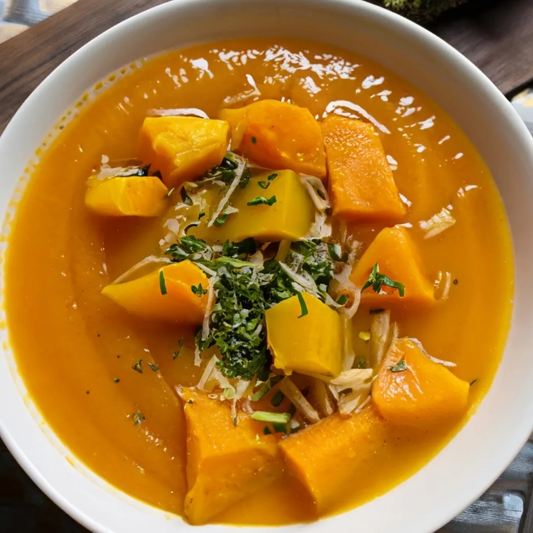 Butternut Tomato Soup with Equal-Part Vegetable Blend