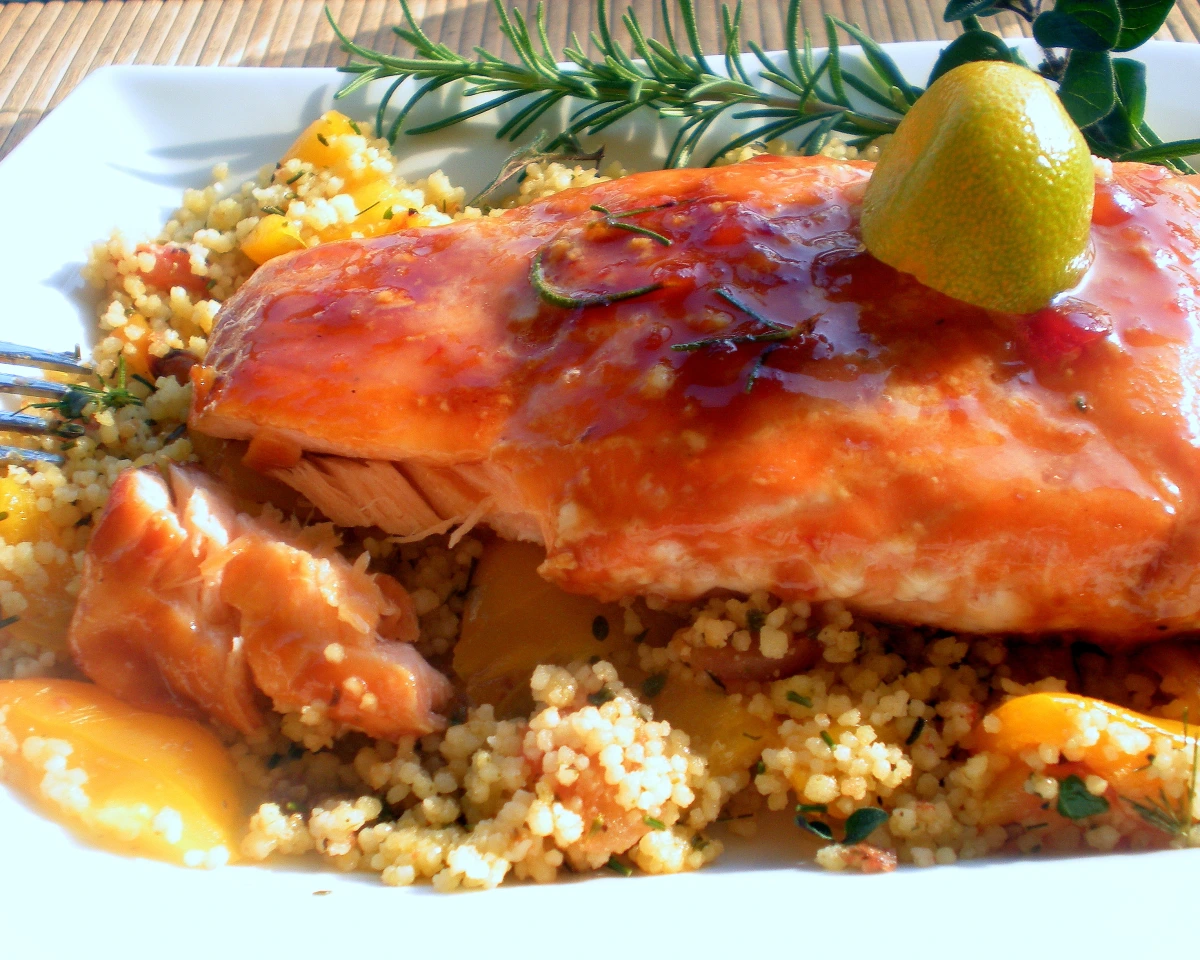 Maple-Balsamic Glazed Salmon