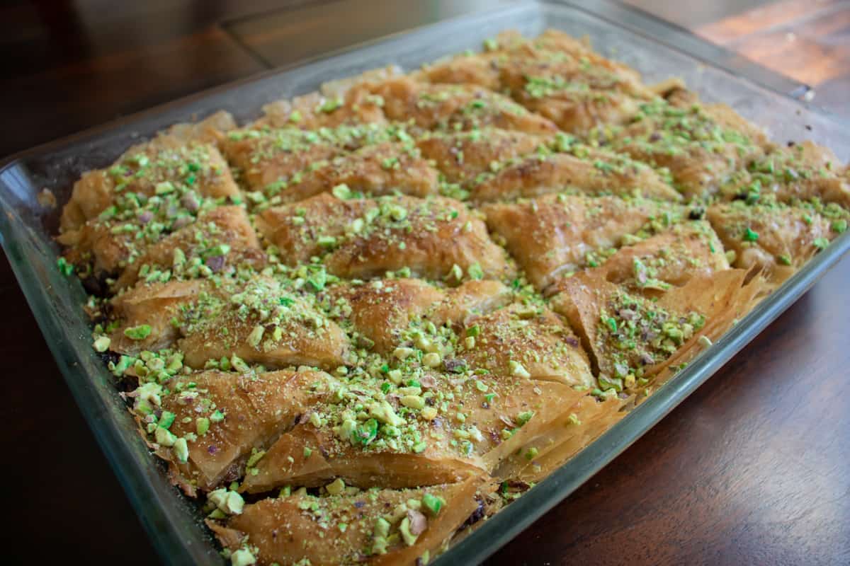 Honey-Baked Baklava with Pistachios