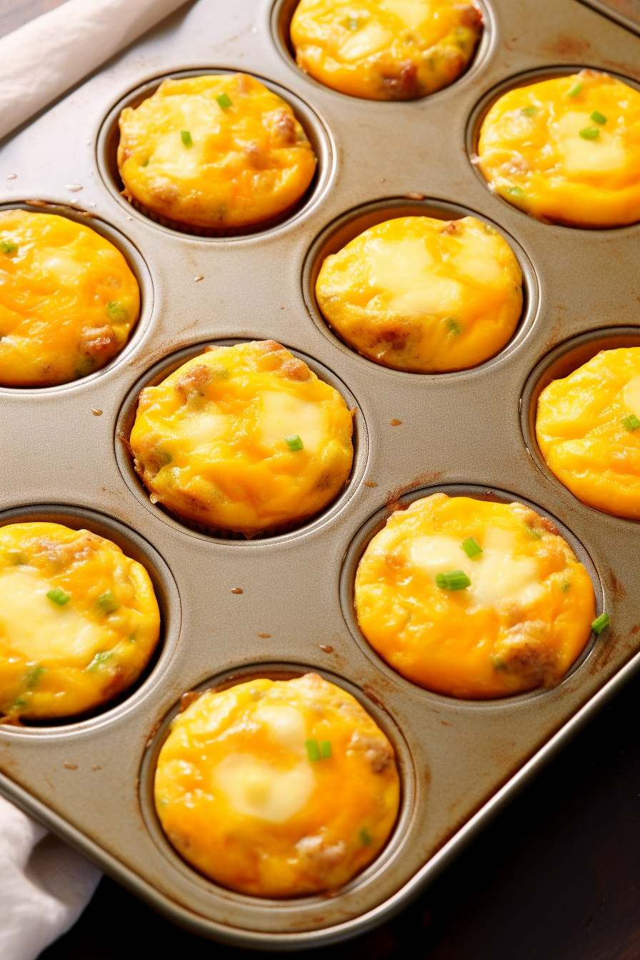 Cheesy Sausage Egg Muffins