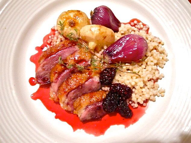 Seared Duck Breast with Blackberry Gastrique