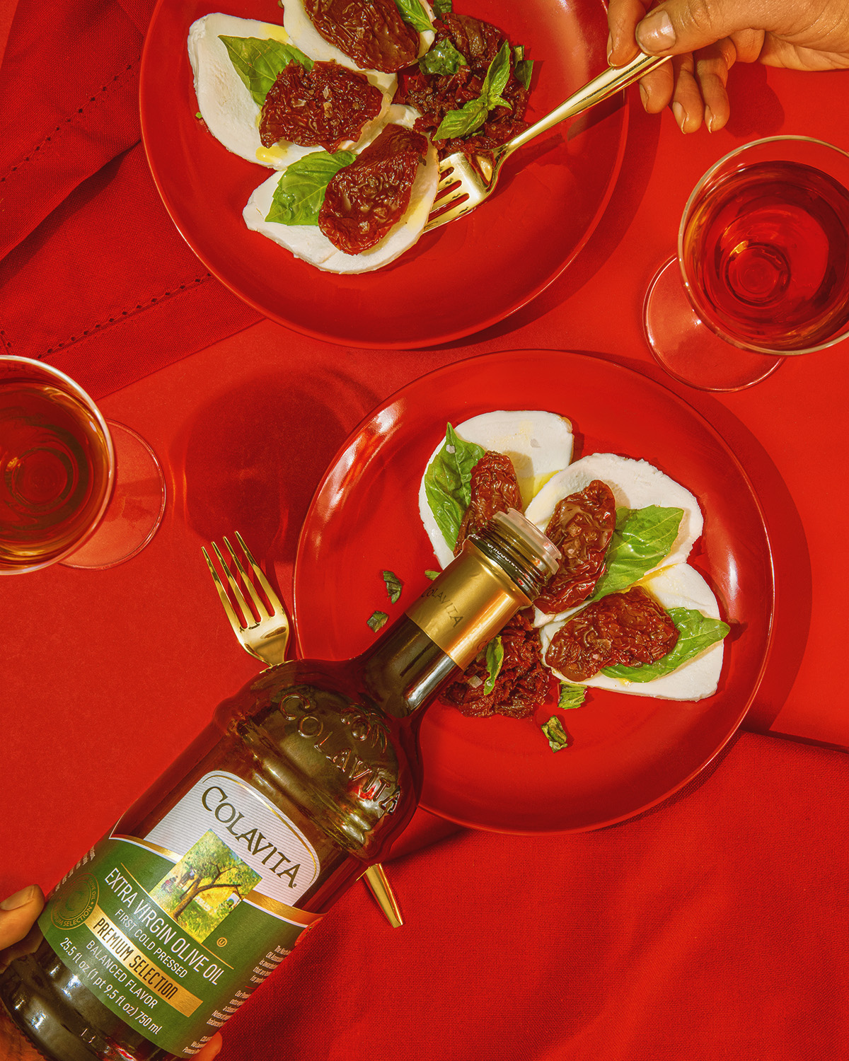 Sun-Dried Tomato Caprese Salad