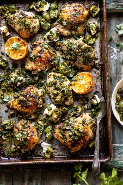 Herb-Baked Chicken with Half-and-Half Glaze