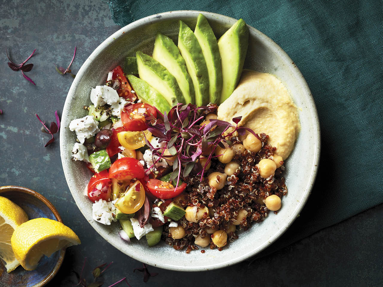 Herb-Roasted Mediterranean Quinoa Bowl
