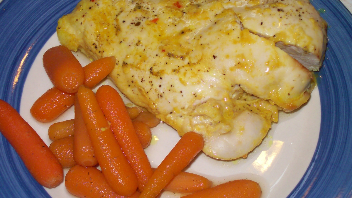 Kombucha-Glazed Chicken with Carrots