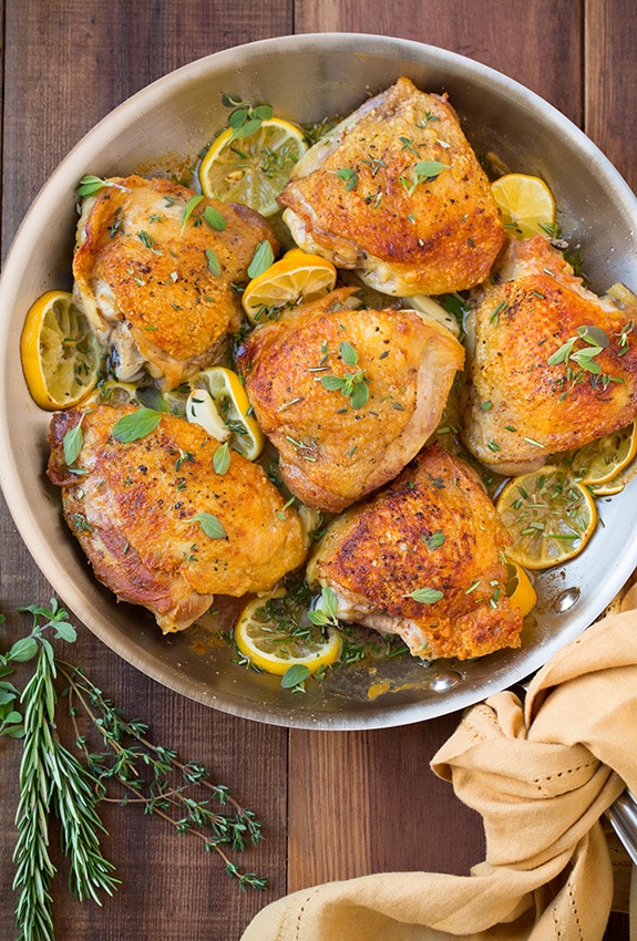 Lemon-Garlic Herb Chicken with Roasted Cherry Tomatoes