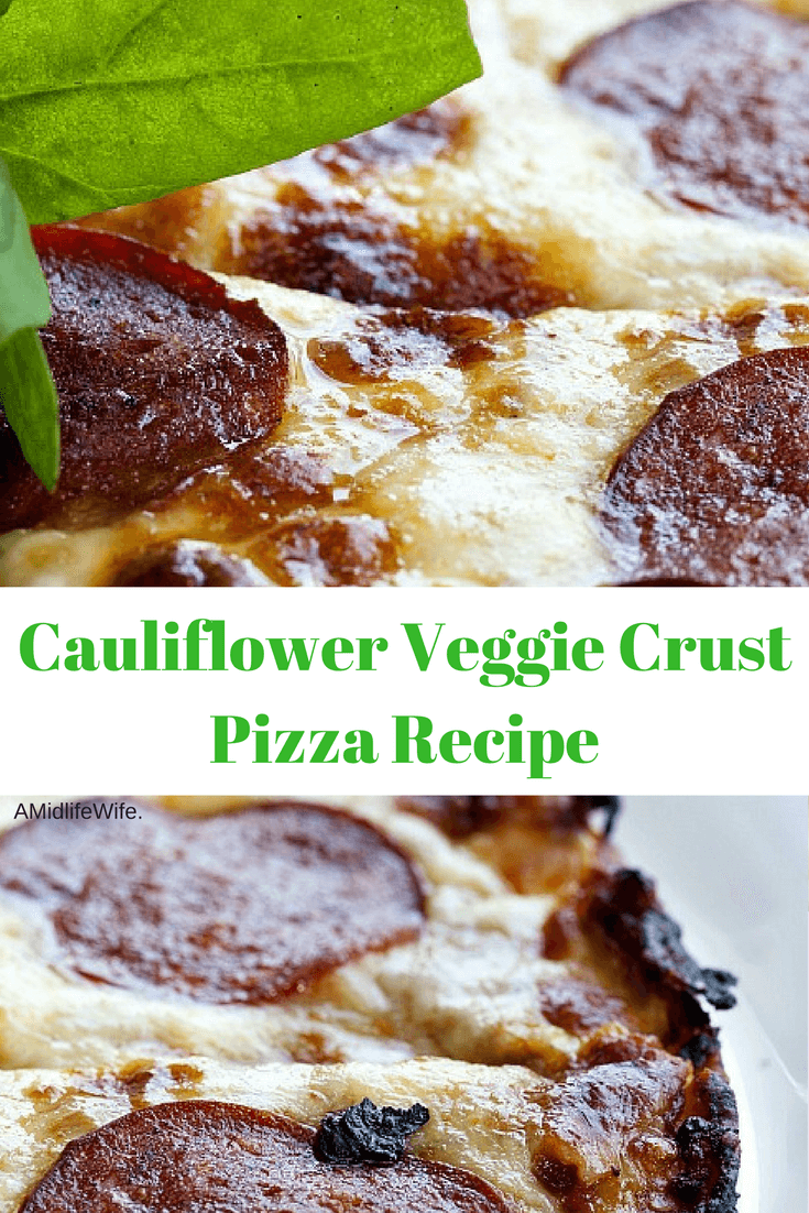 Cauliflower Crust Sausage and Veggie 'Pizza'