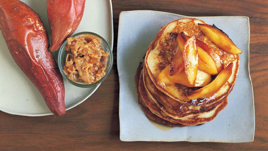 D-45-Style Buttermilk Pancakes with Maple-Maple Syrup