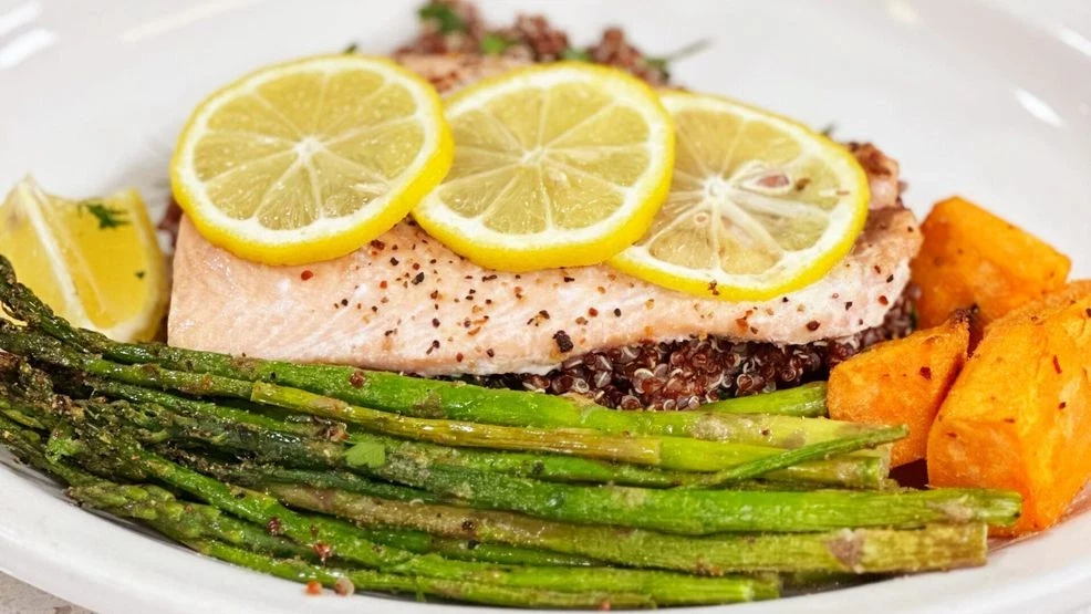 Lemon-Herb Baked Salmon with Quinoa