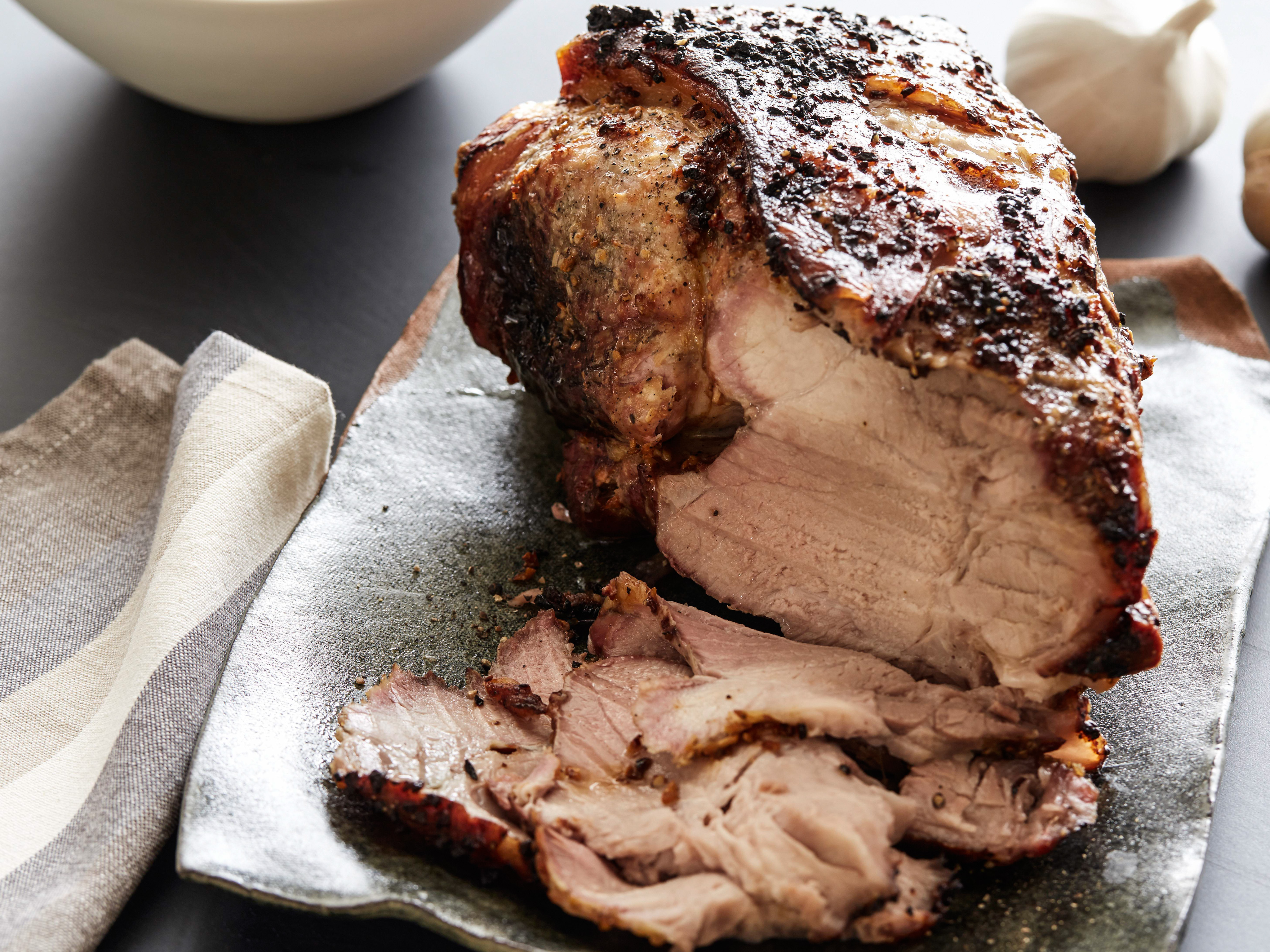 Citrus-Achiote Pork Shoulder with Roasted Vegetables