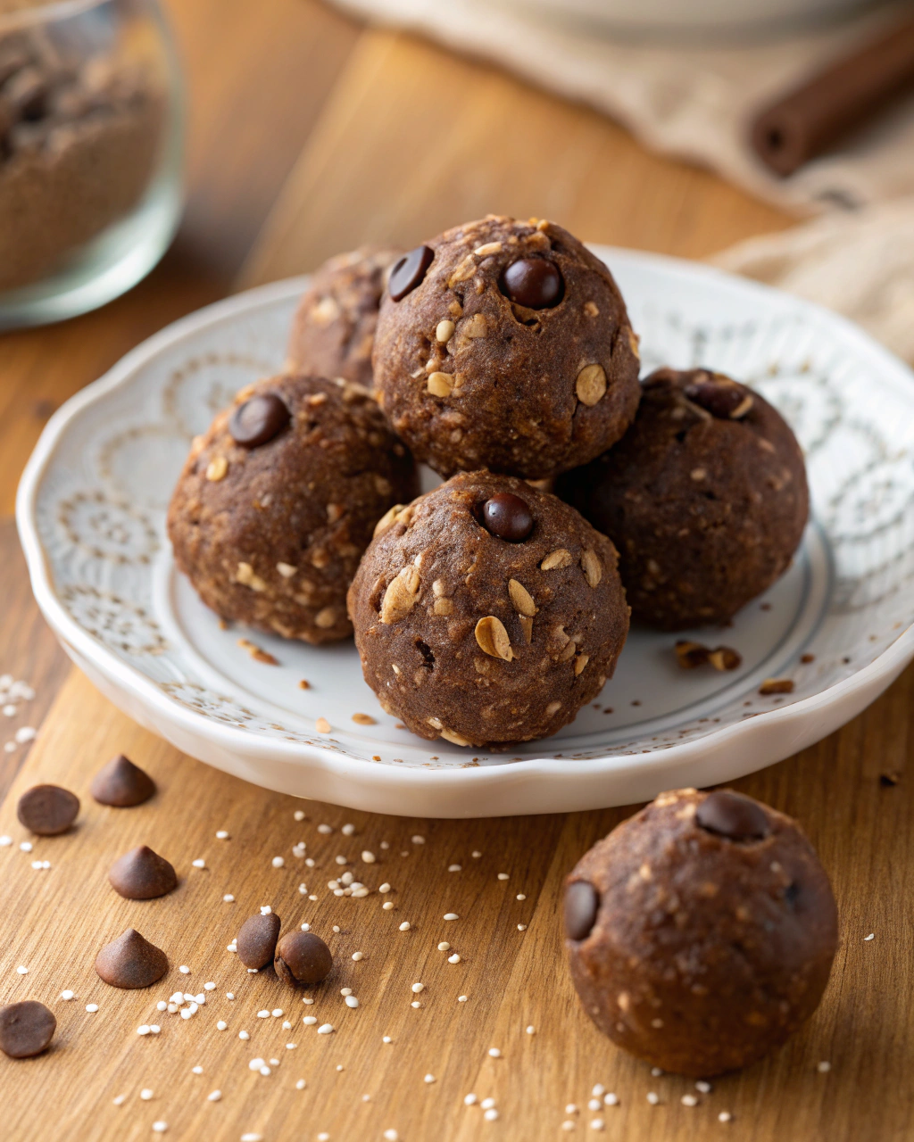 No-Bake Peanut Butter Protein Balls