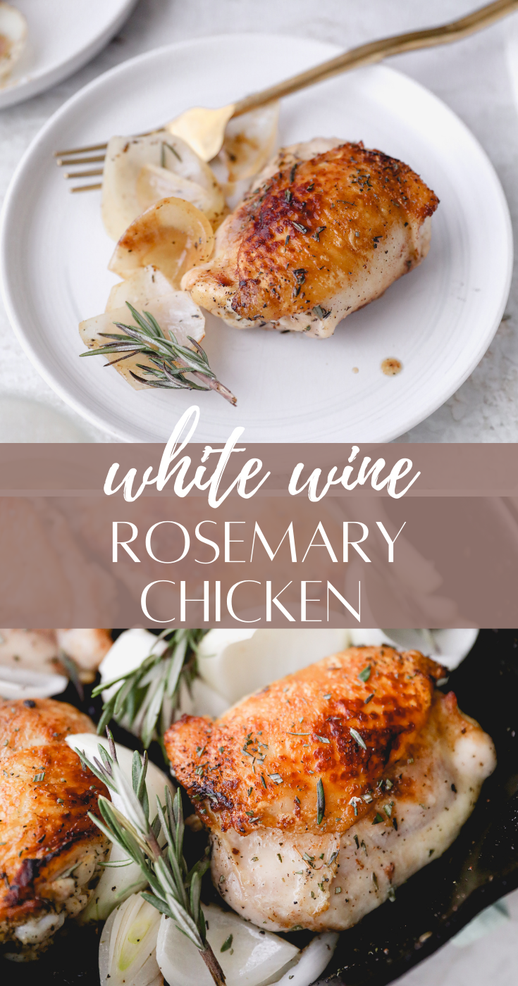 Rosemary-Infused Chicken with White Wine Sauce