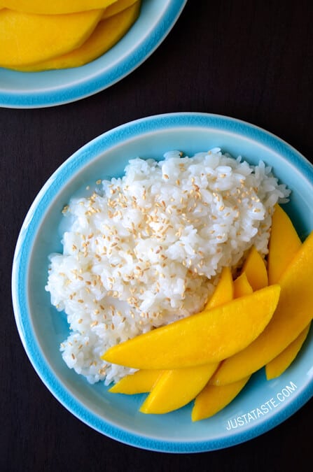 Sweet Sticky Rice with Mango and Coconut