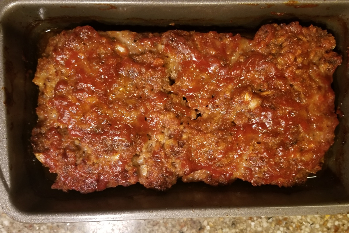 Oven-Baked Meatloaf with Ketchup Glaze