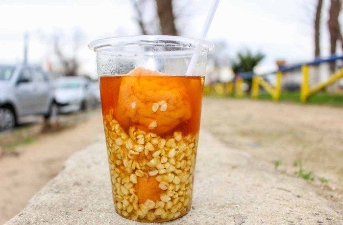 Mote con Dulce with Fresh Mango