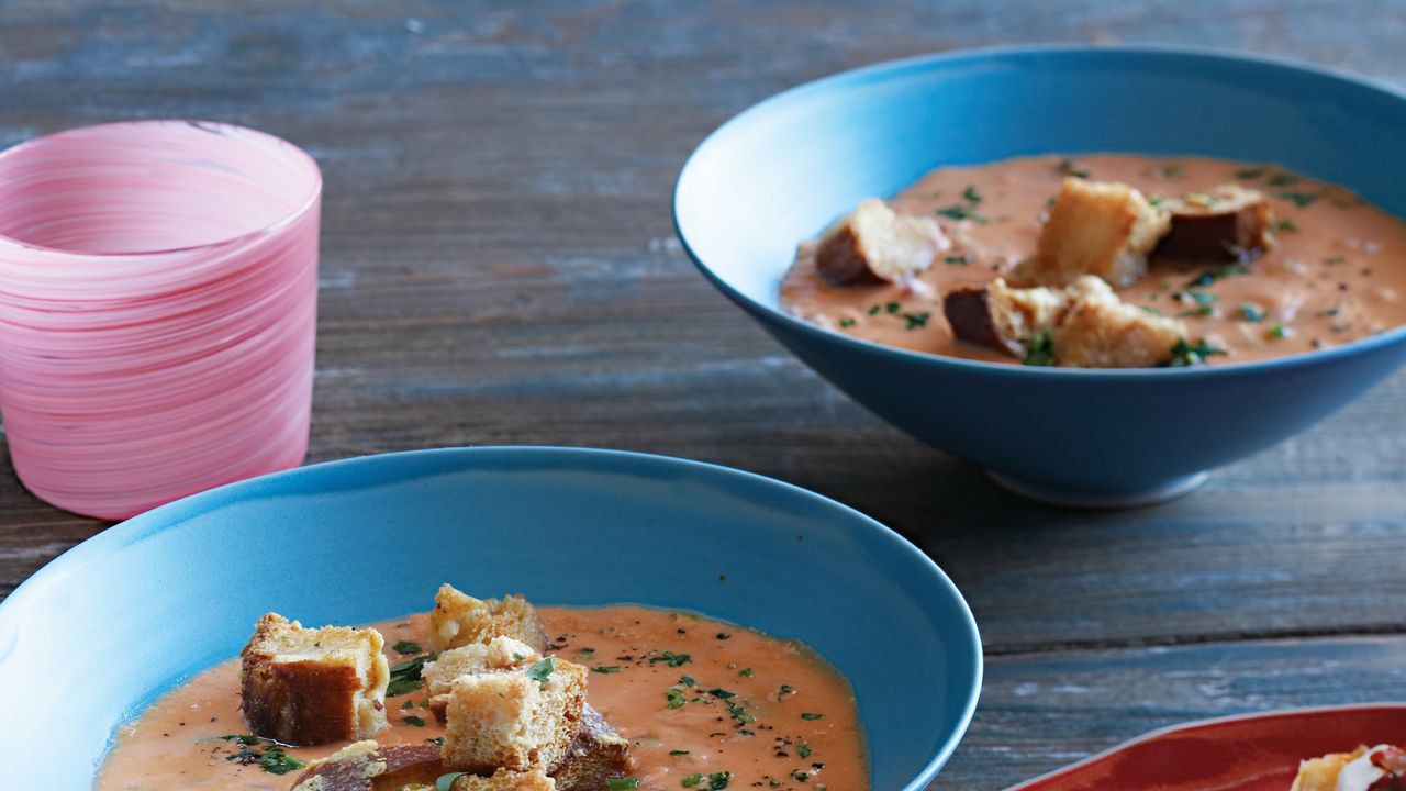 Classic Gazpacho with Cucumber and Tomato