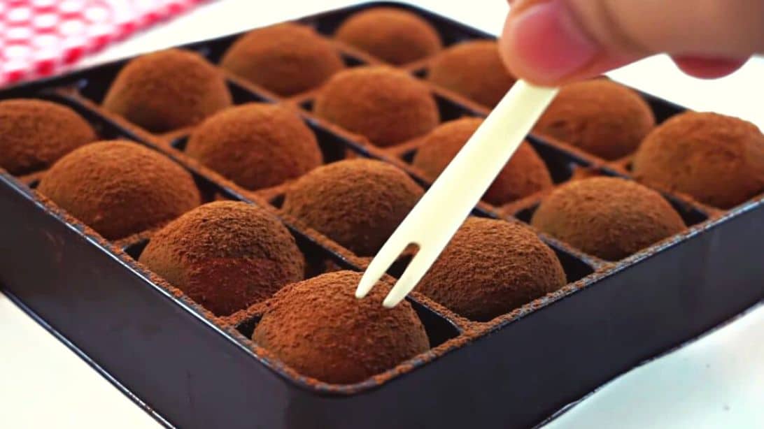 Simmered Condensed Milk Chocolate Truffles