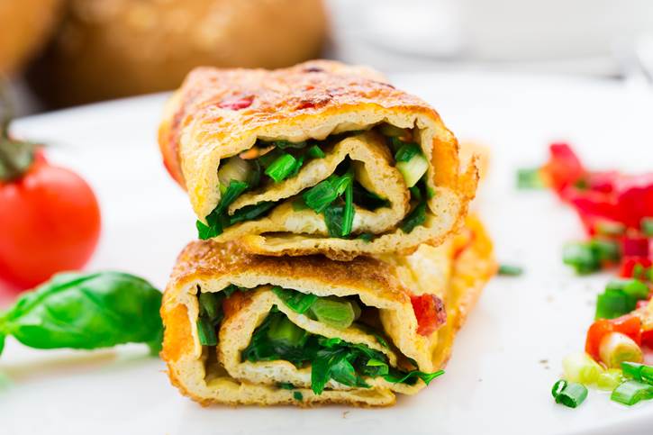 Chickpea Spinach Omelet