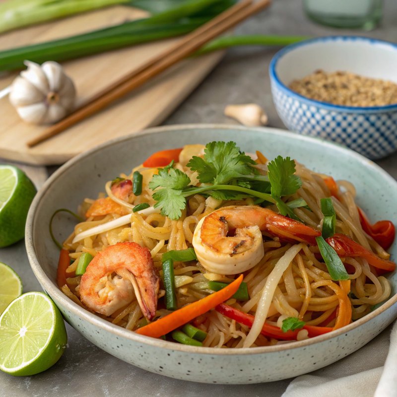 Stir-Fried Rice Noodles with Tamarind and Shrimp