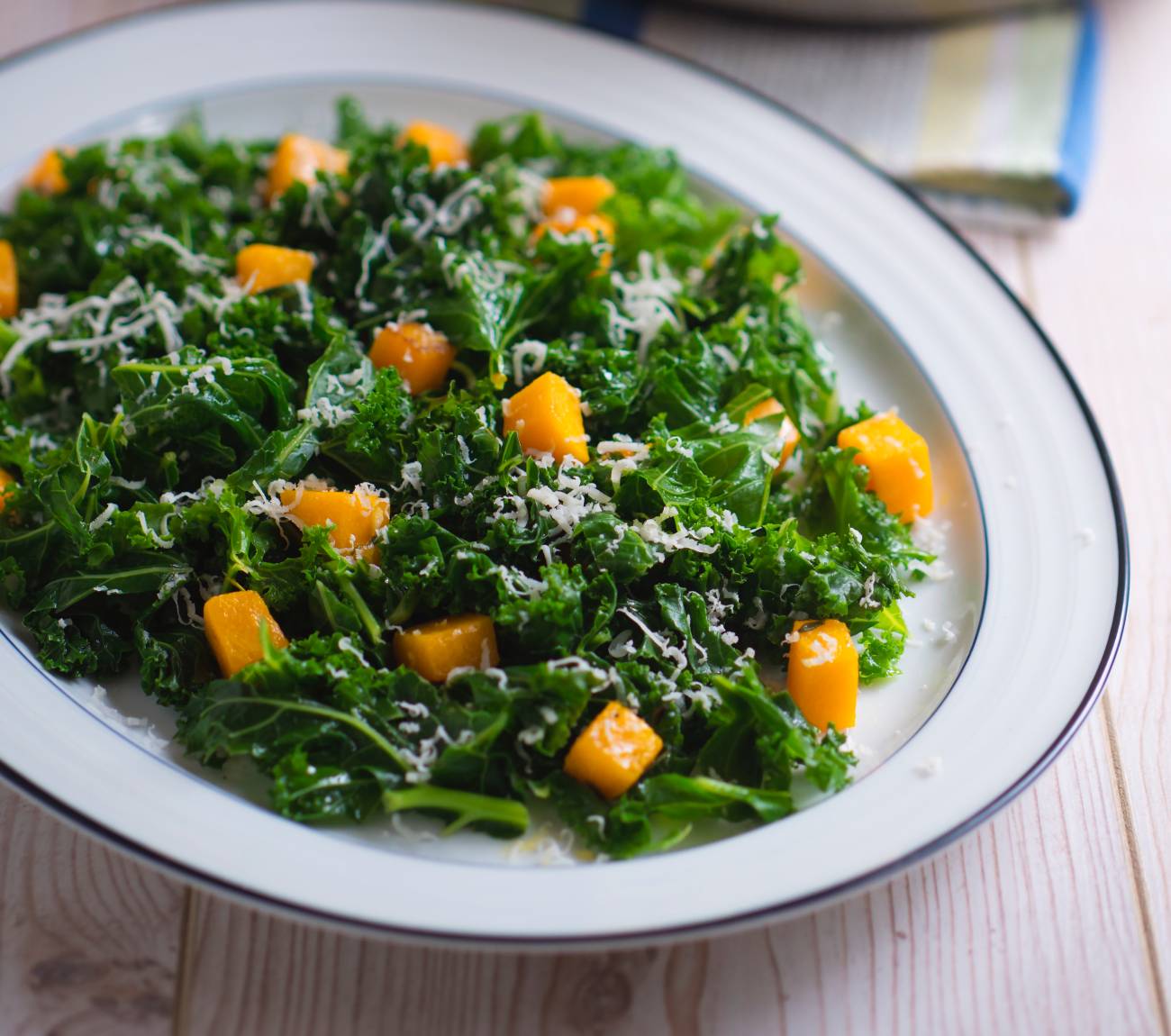 Maple-Roasted Butternut Squash and Kale Salad