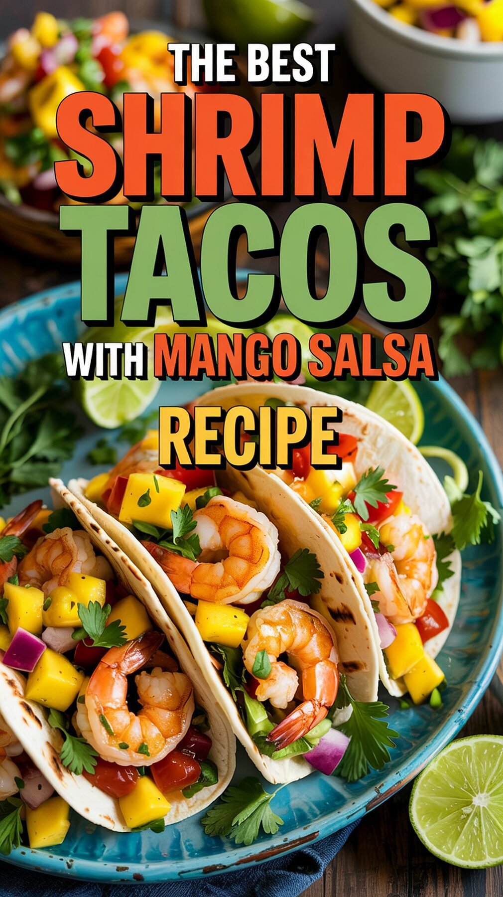 Sizzling Lime-Ginger Shrimp Tacos with Mango Salsa