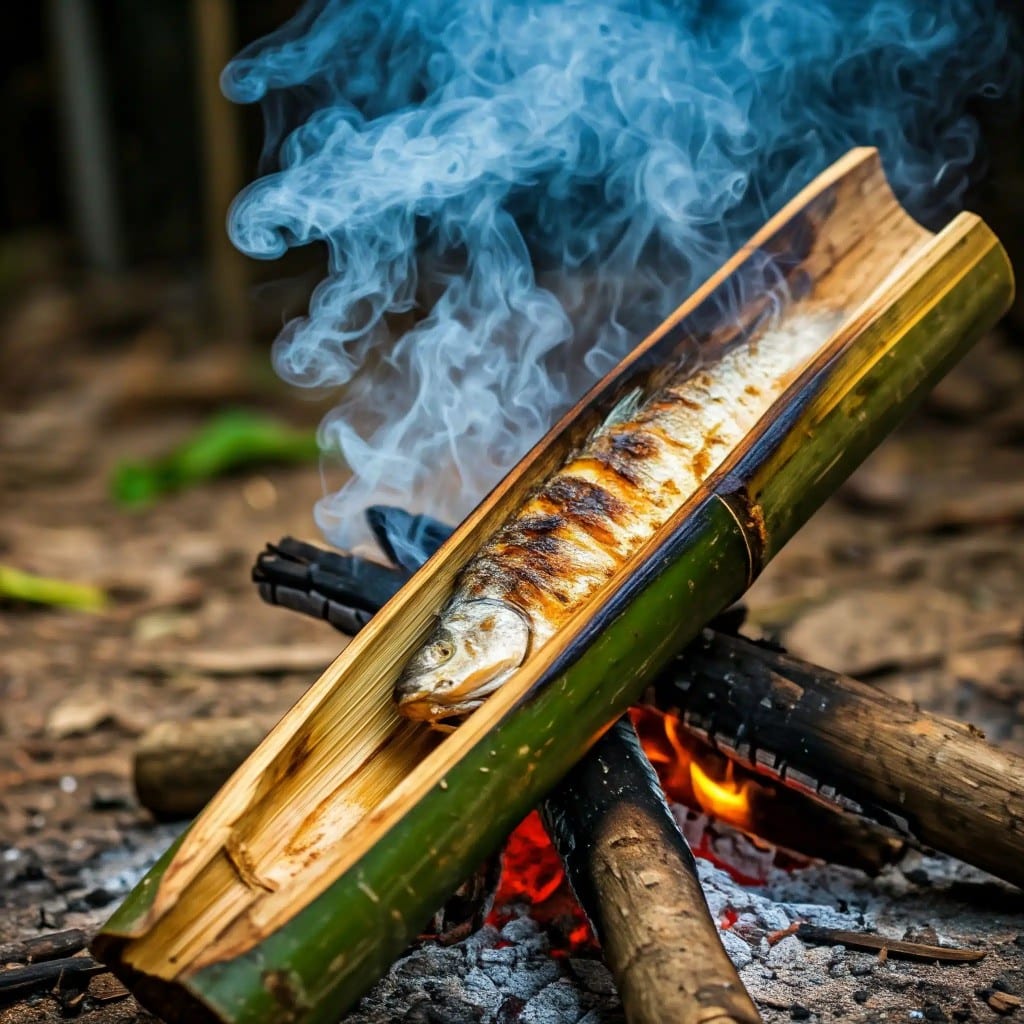 Bamboo-Steamed Fish with Lemongrass and Chili