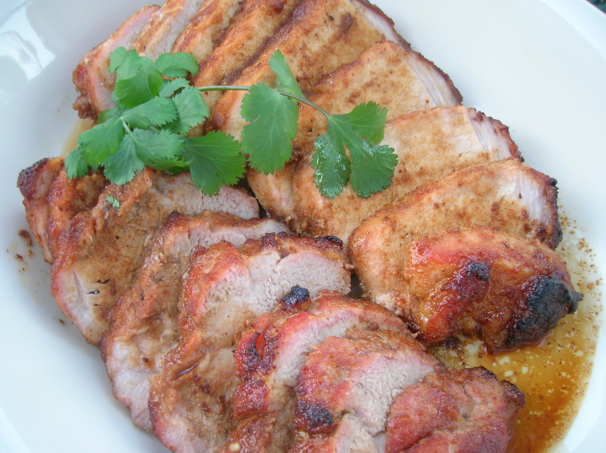 Chipotle-Citrus Pork Shoulder with Roasted Sweet Potatoes and Corn
