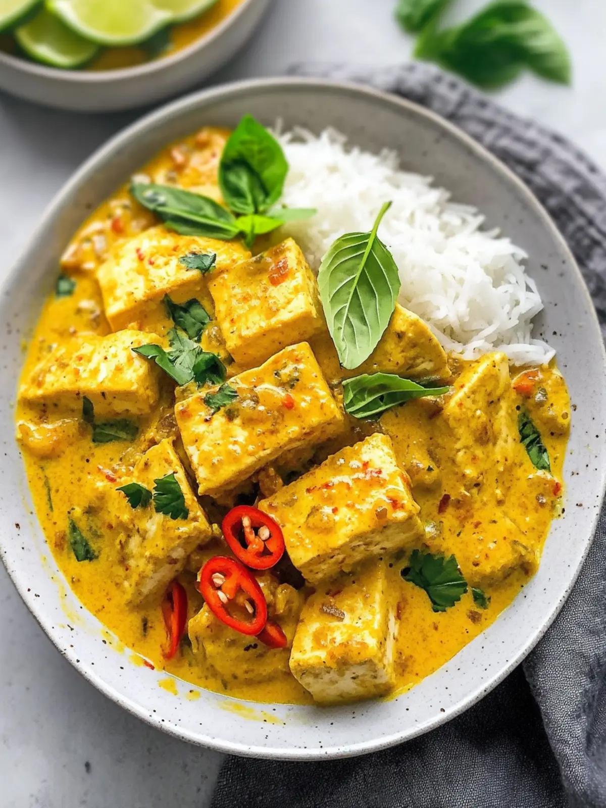 Lemongrass-Peppered Tofu with Coconut Rice