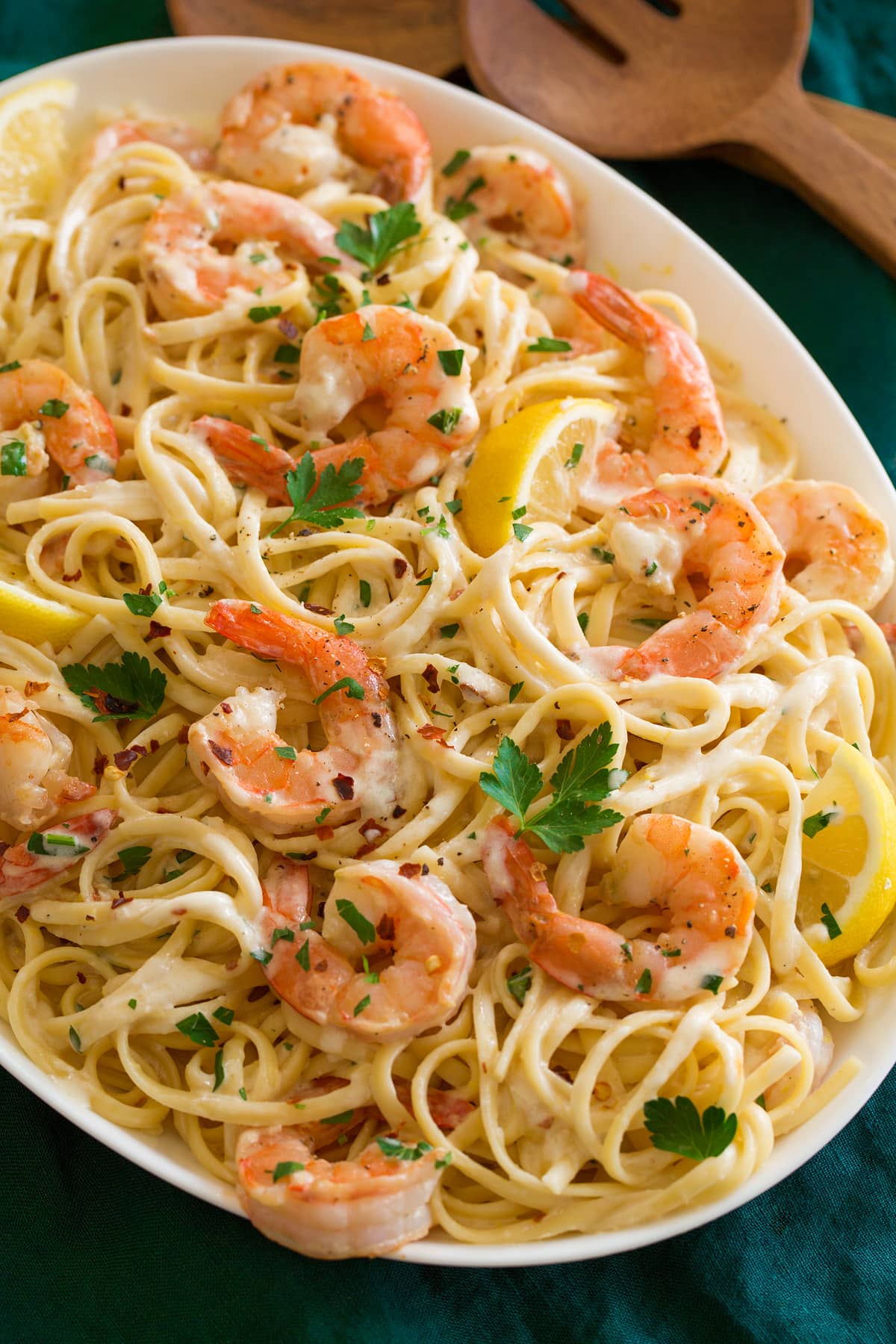 Saffron-Scented Pasta with Shrimp and Lemon