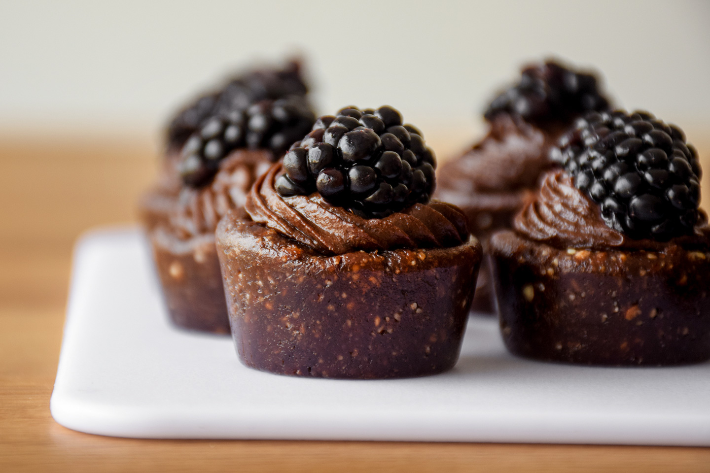 Spooky Blackberry and Chocolate Mousse Cups