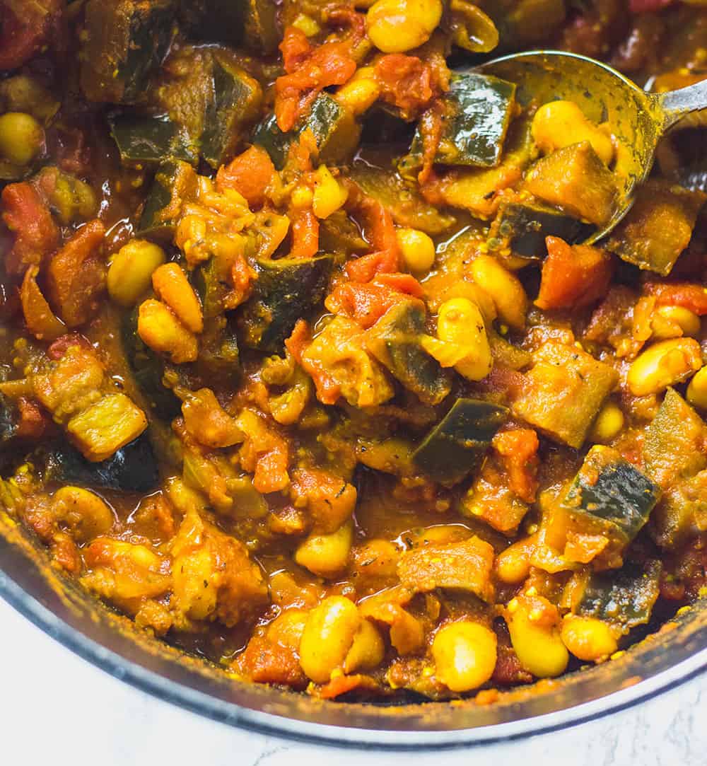 Smoked Eggplant 'Witch's Hat' Stew