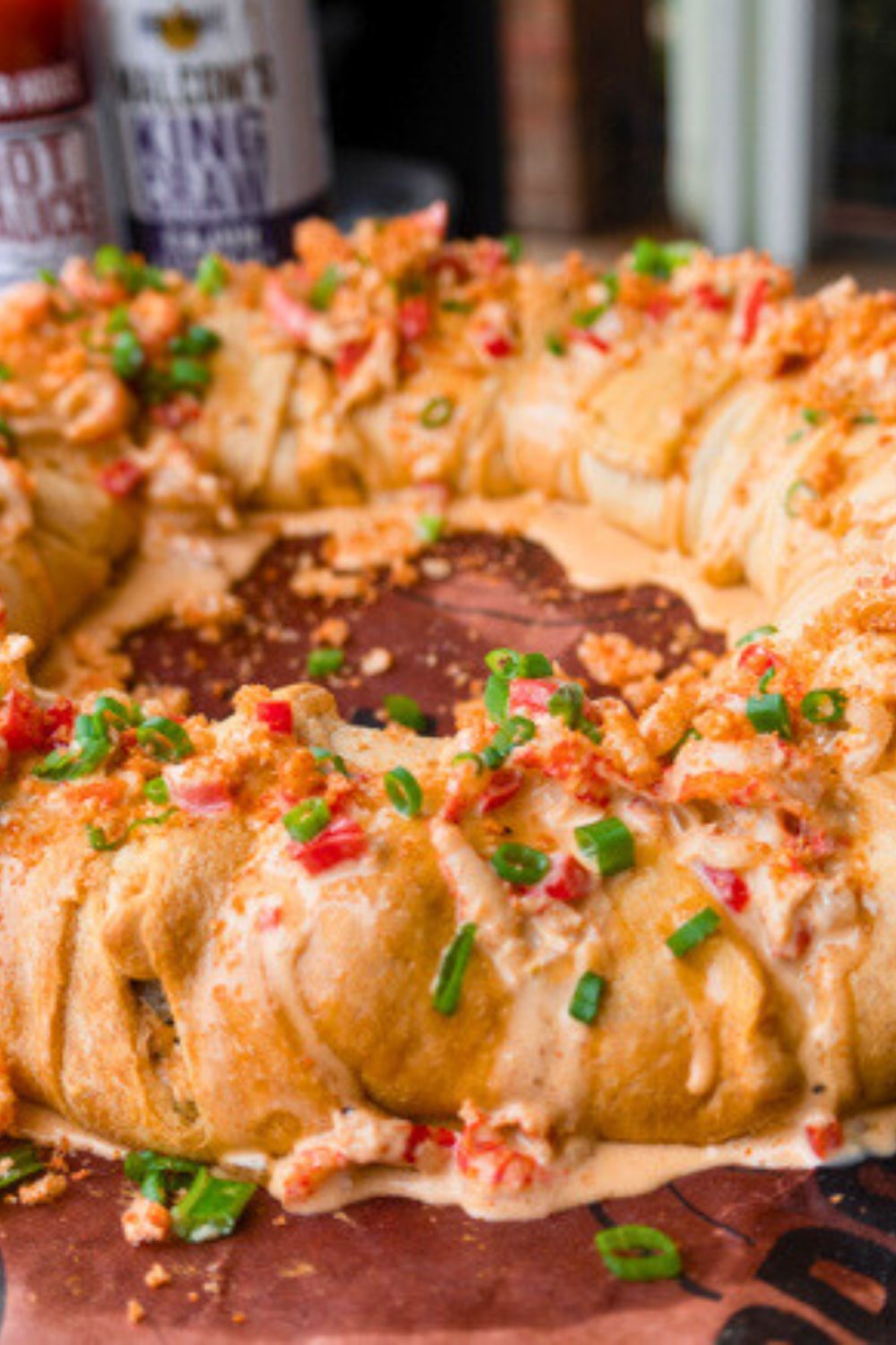 Savory Crawfish King Cake Bites