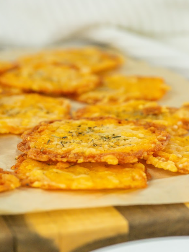 Skull-Shaped Cheese Crisps