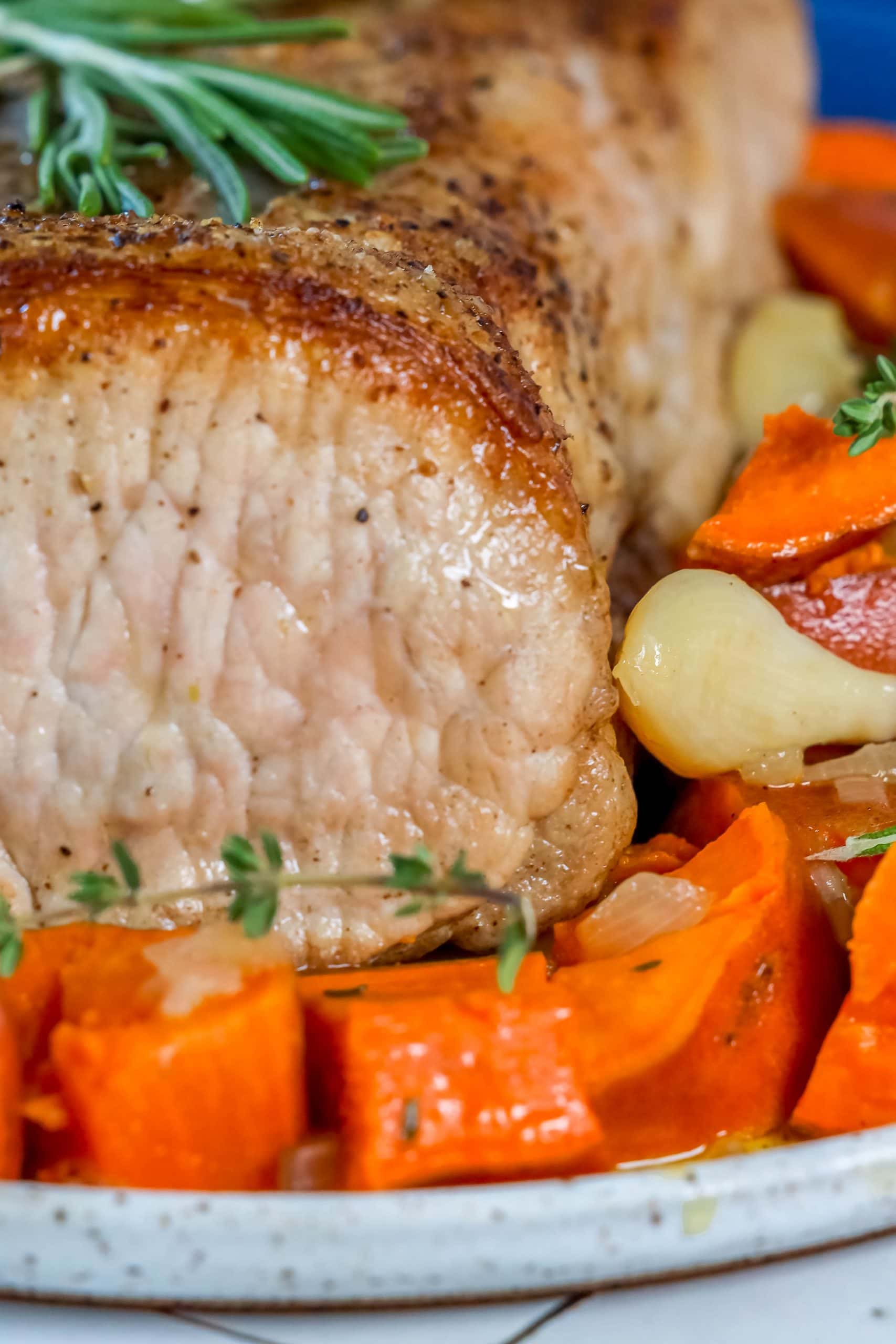 Coconut-Crusted Pork Tenderloin with Roasted Sweet Potatoes