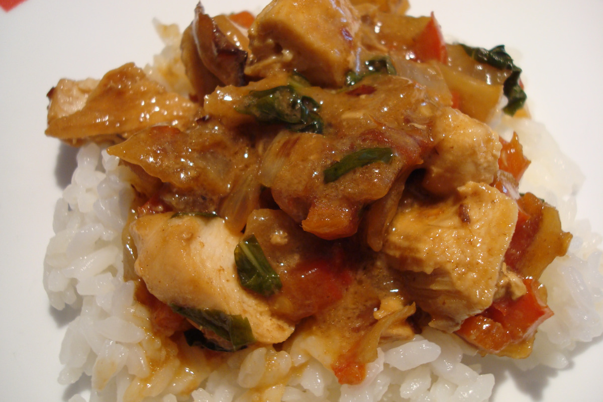 Instant Pot Thai Basil Chicken with Coconut Milk