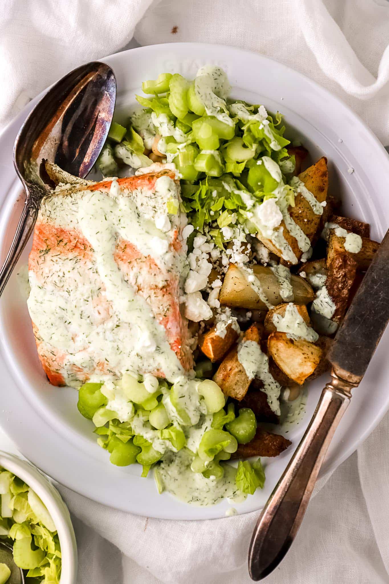 Sear-Salmon Bowl with Lemon and Dill