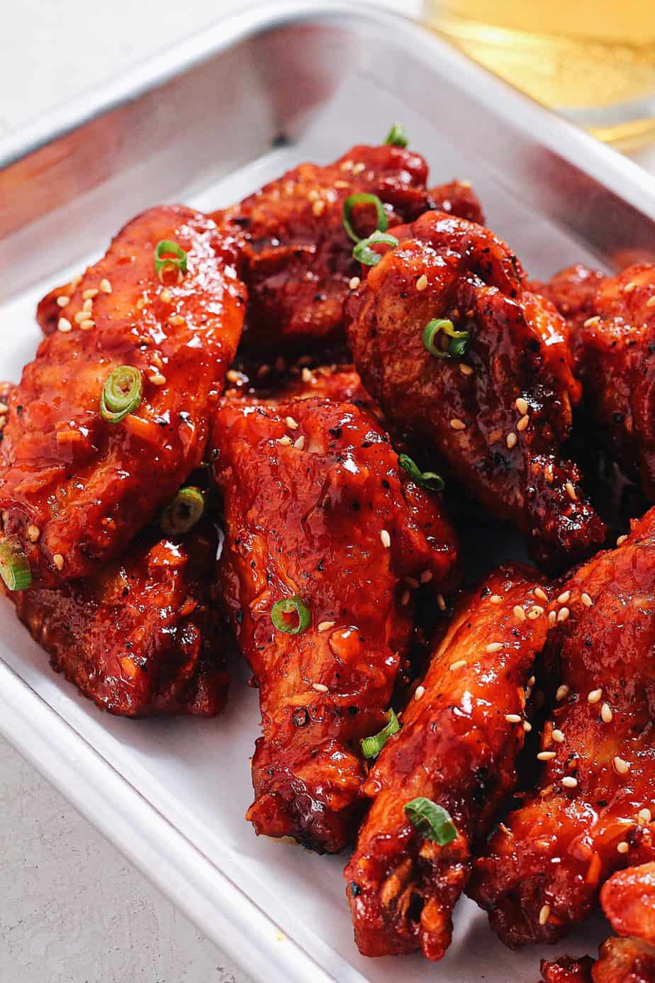 Gochujang-Glazed Chicken Wings with Sesame
