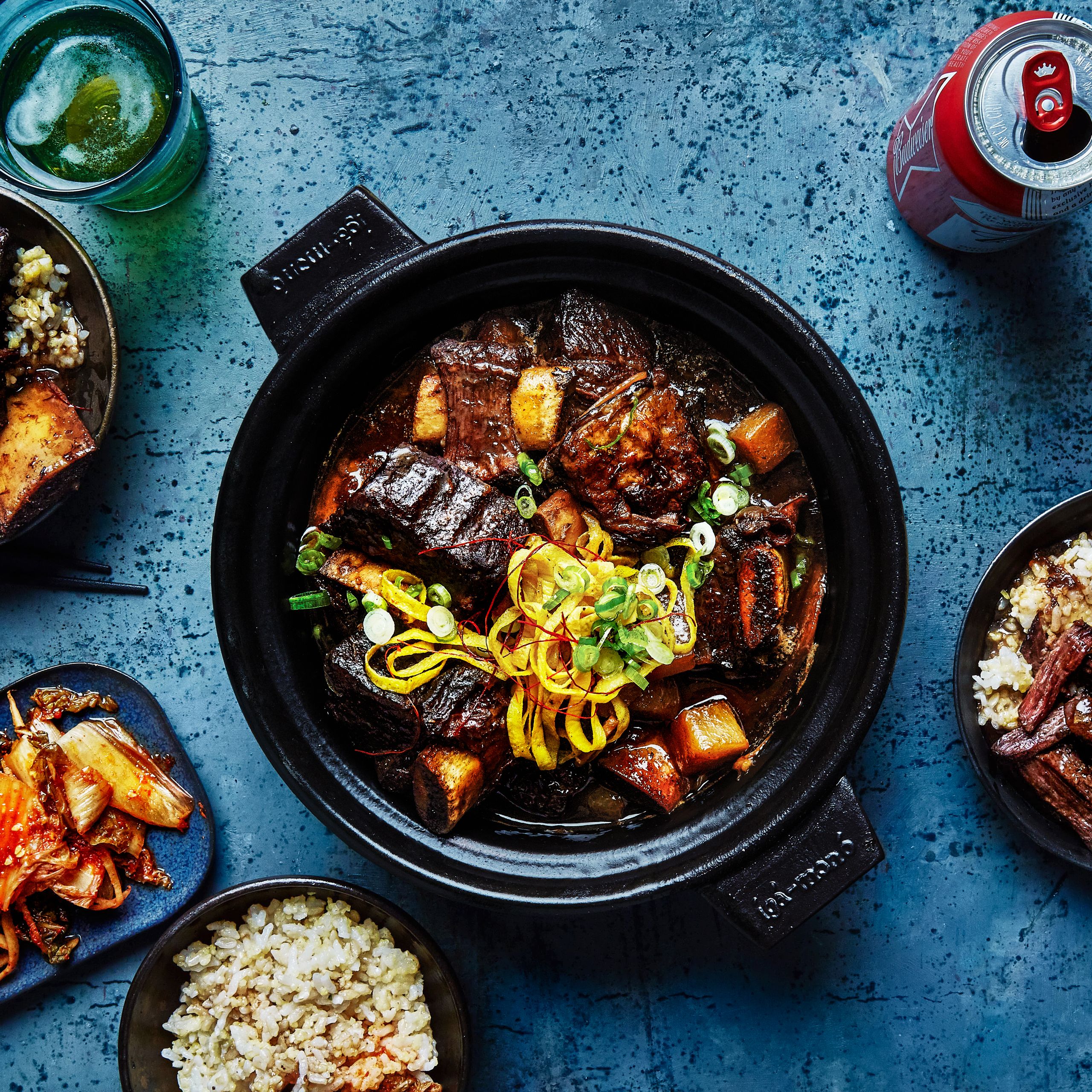 Sake-Braised Short Ribs with Mirin and Dashi