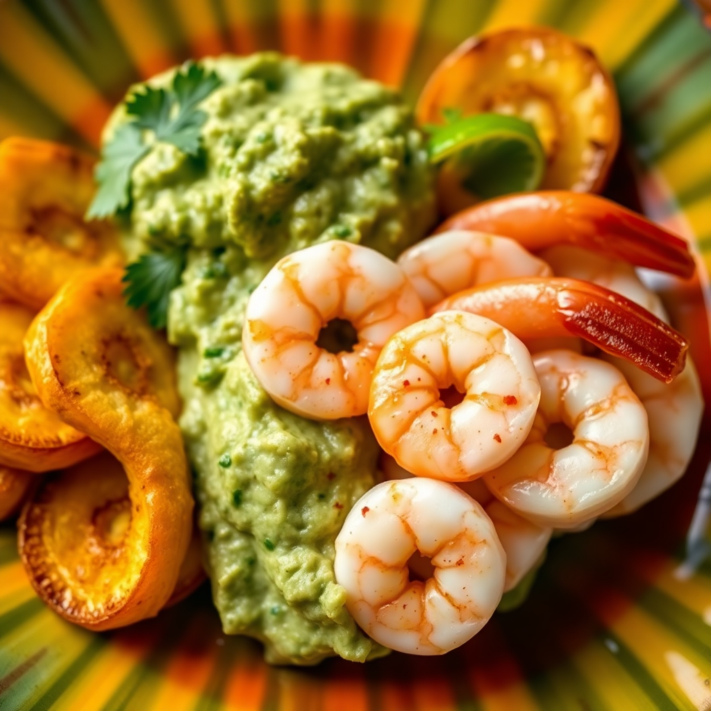 New Bedford Citrus-Infused Shrimp with Plantains